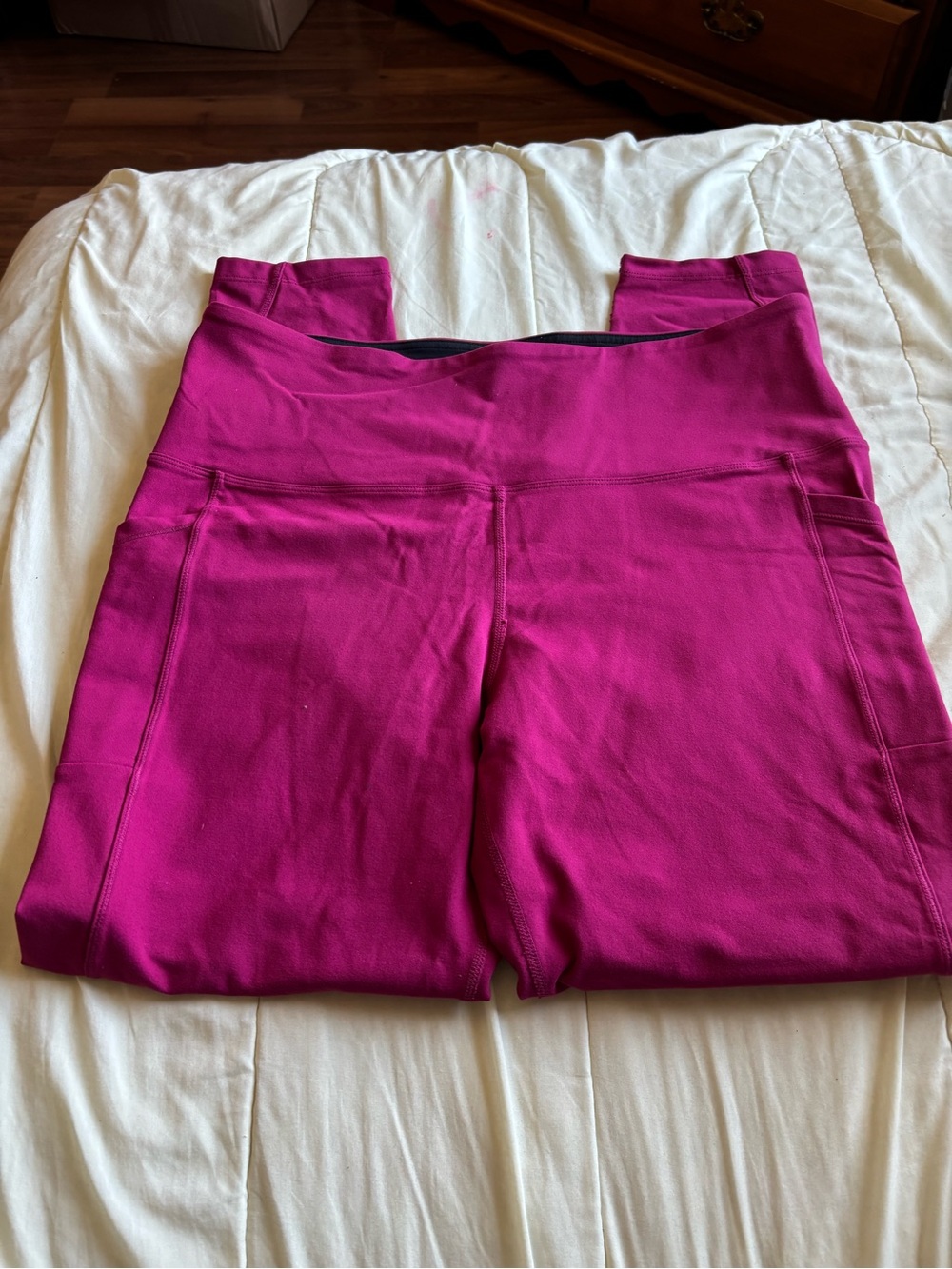 Tuff Athletics Magenta High-Rise Pocket Leggings